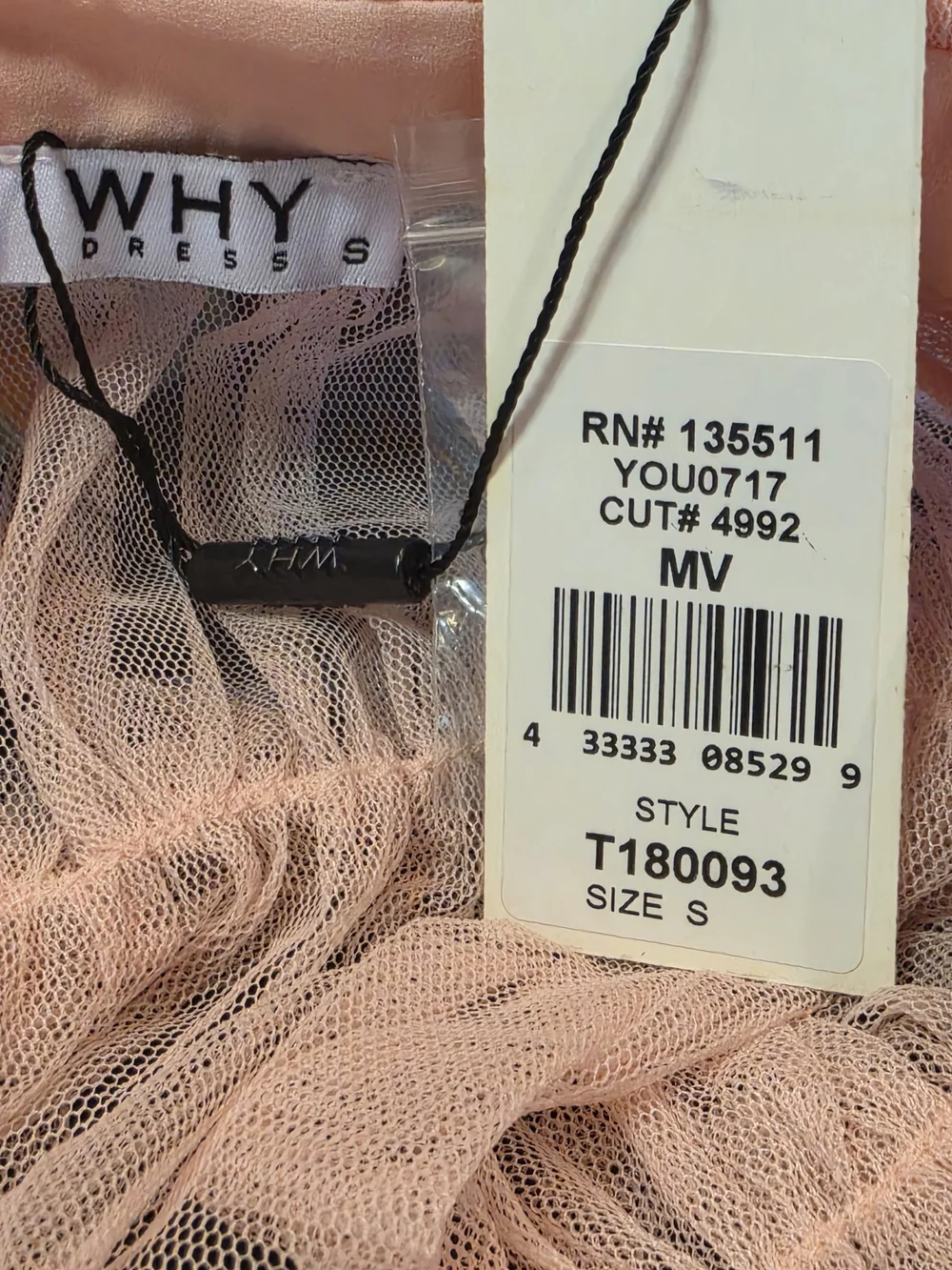Why Sheer Pink Ruffle Button-Up Blouse - Picture 9 of 10